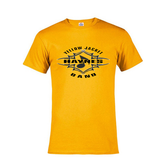 Haynes Academy Band Gold Logo Tshirt