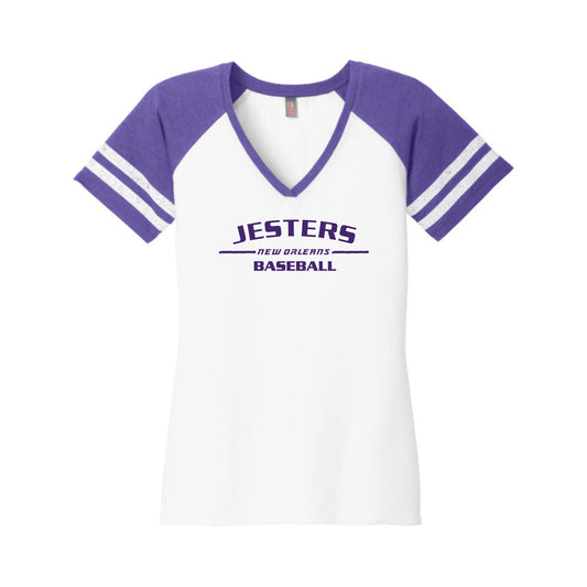 Jester's Ladies Game V-Neck Tee